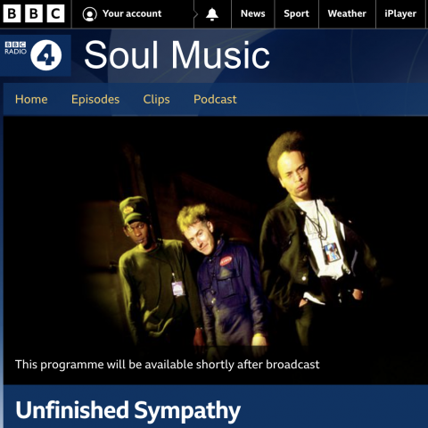 BBC Radio 4 Soul Music - Massive Attack's Unfinished Sympathy