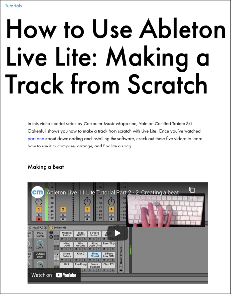 Making A Track From Scratch In Ableton Live